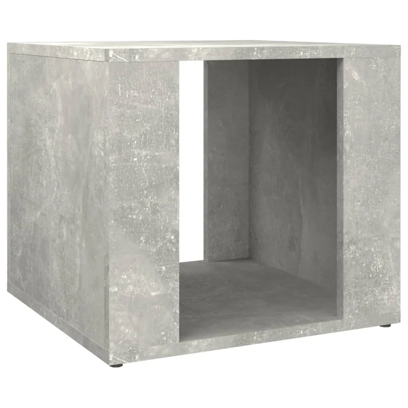 Table de chevet avec compartiment ouvert 41 x 40 x 36 cm bois d'ingénierie gris DEC034038