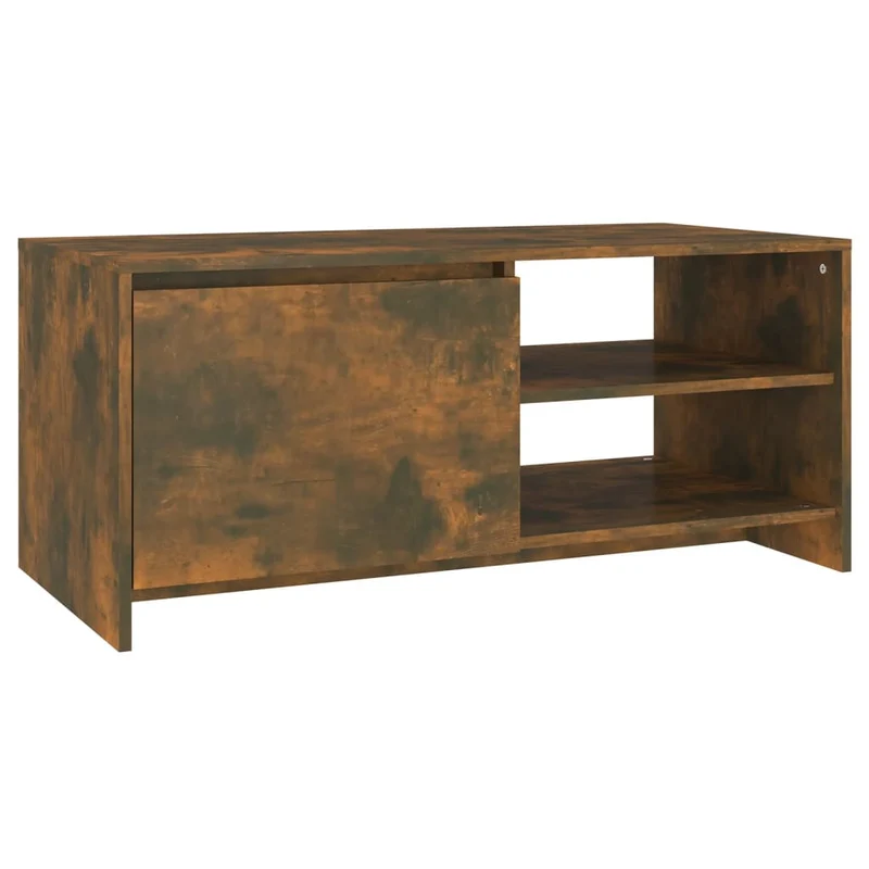 Table basse design moderne et contemporaine 102 x 50 x 45 cm bois d'ingénierie marron DEC038375