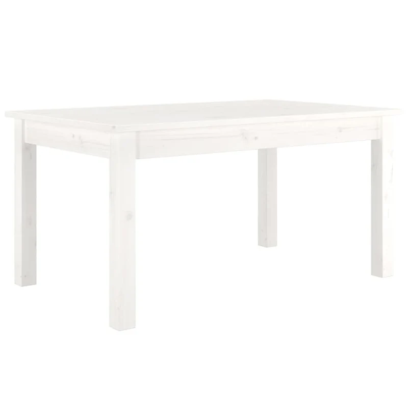 Table basse design moderne et contemporaine 80 x 50 x 40 cm bois massif de pin blanc DEC037957
