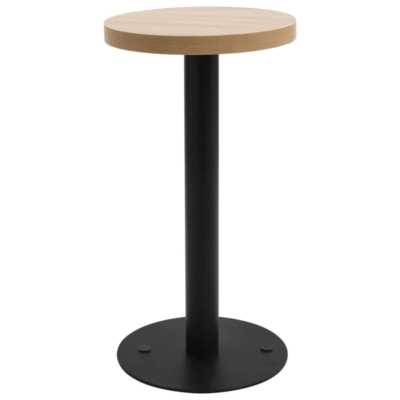 Table d'appoint auxiliaire table de bistro bar hauteur 75 cm diamètre 40 cm MDF et acier DEC036558