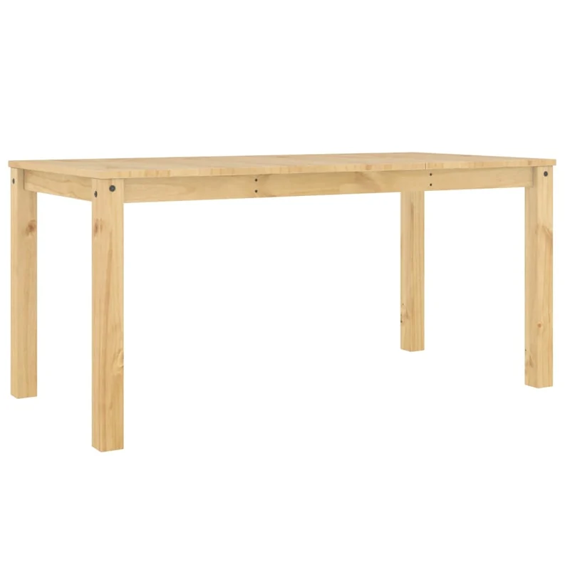 Table de salle à manger cuisine design simple 160 x 80 x 75 cm bois massif de pin couleur chêne DEC036898