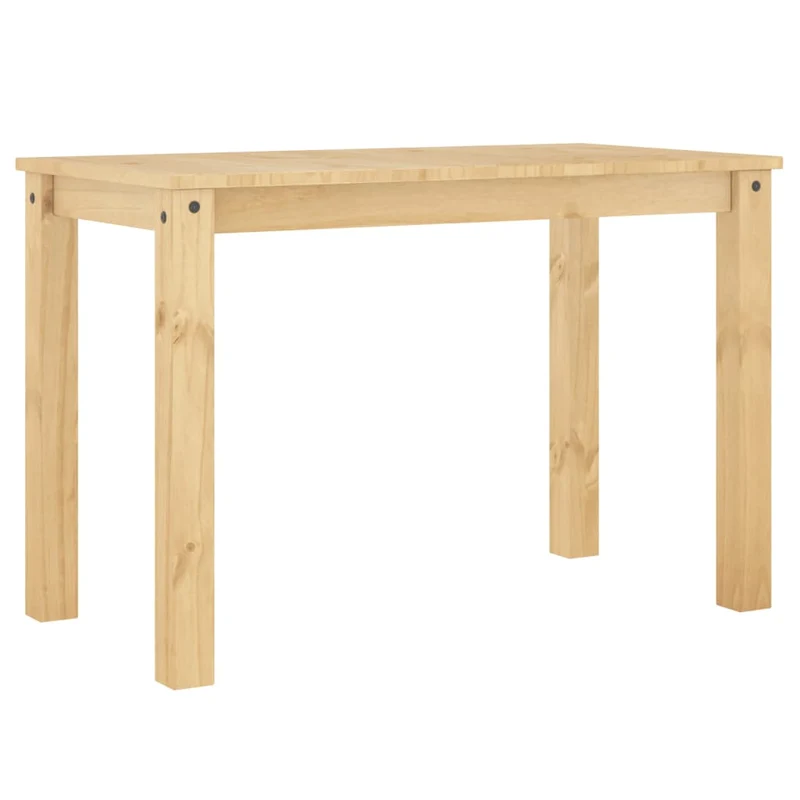 Table de salle à manger cuisine design moderne 117 x 60 x 75 cm bois massif de pin couleur chêne DEC036897
