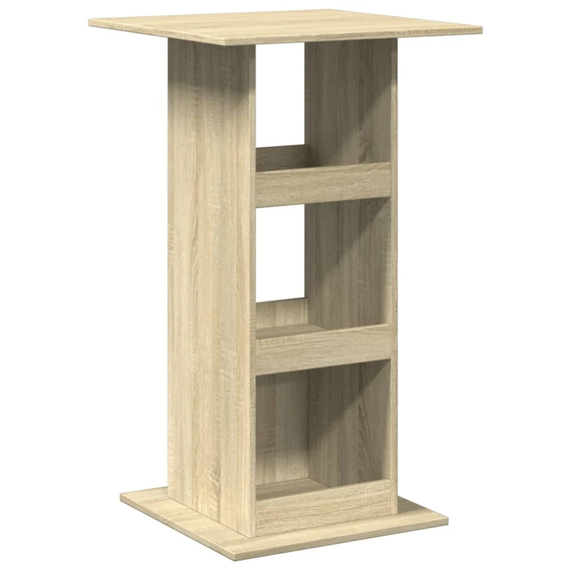 Table d’appoint multifonction avec rangement en bois d'ingénierie couleur chêne DEC036330
