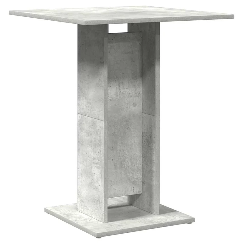 Table d'appoint auxiliaire table haute 60 x 60 x 75 cm bois d'ingénierie gris DEC036556