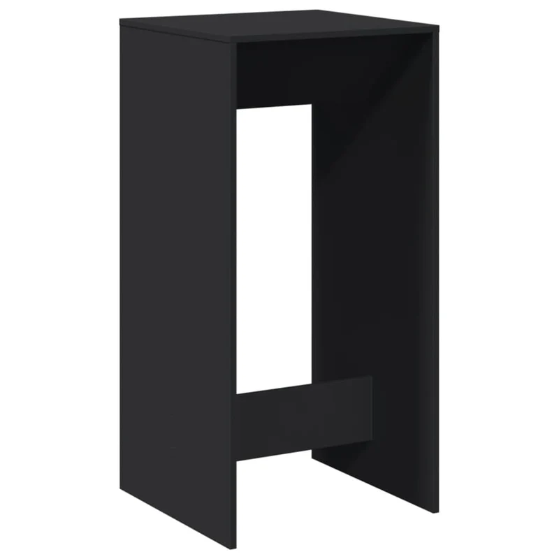 Table d’appoint multifonction table haute 51 x 50 x 103,5 cm bois d'ingénierie noir DEC036488