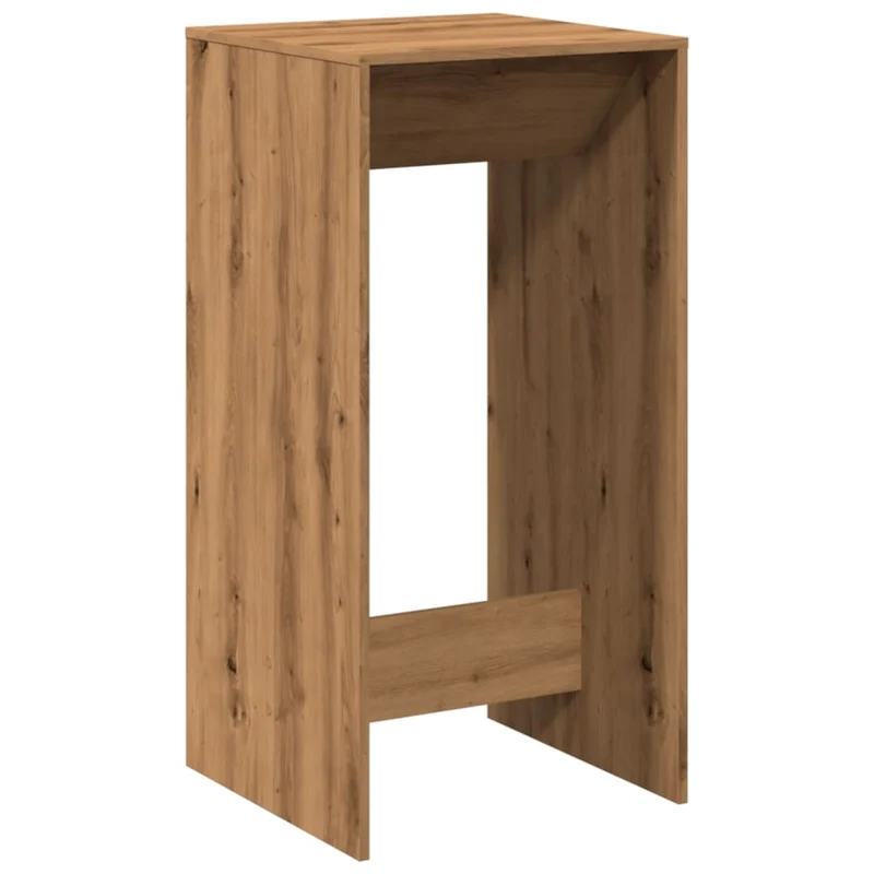 Table d’appoint multifonction table haute 51 x 50 x 103,5 cm bois d'ingénierie couleur chêne DEC036427