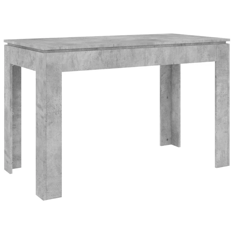 Table de salle à manger design moderne 120 x 60 x 76 cm bois d'ingénierie gris DEC036866