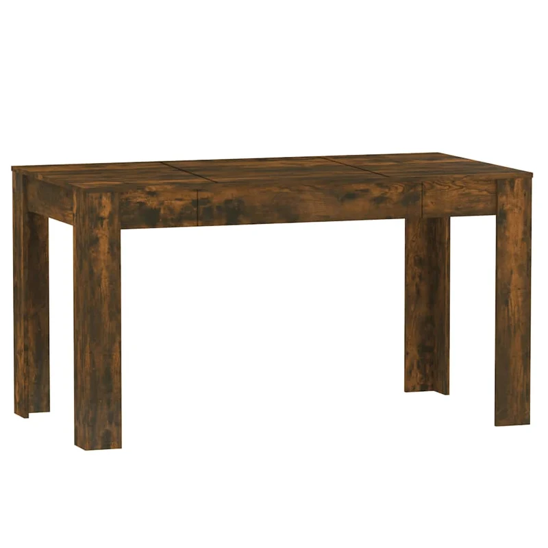 Table de salle à manger design moderne 140 x 74,5 x 76 cm bois d'ingénierie marron DEC036845