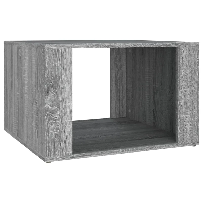 Table de chevet avec compartiment ouvert 57 x 55 x 36 cm bois d'ingénierie gris DEC034683