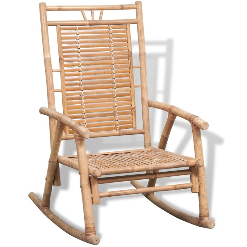 Fauteuil à bascule en bambou DEC028926