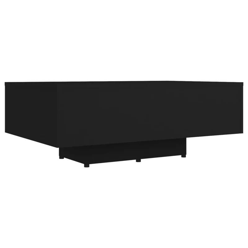 Table basse design moderne et contemporaine 85 x 55 x 31 cm bois d'ingénierie noir DEC039800