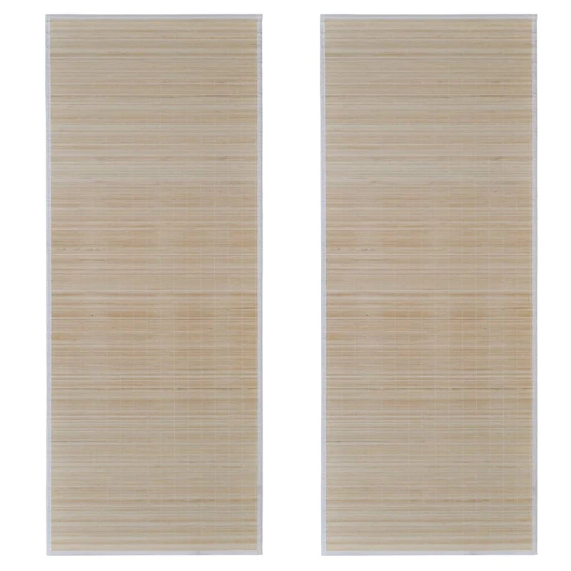 Lot de 2 tapis rectangulaires Bambou naturel 120x180 cm DEC023996