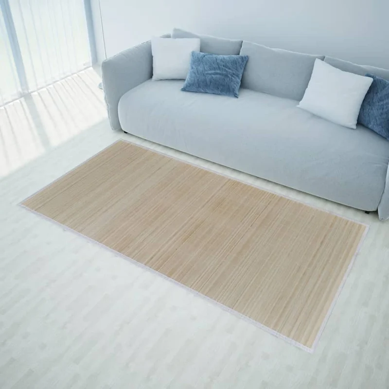 Tapis en bambou naturel à latte Rectangulaire 80 x 300 cm DEC023827