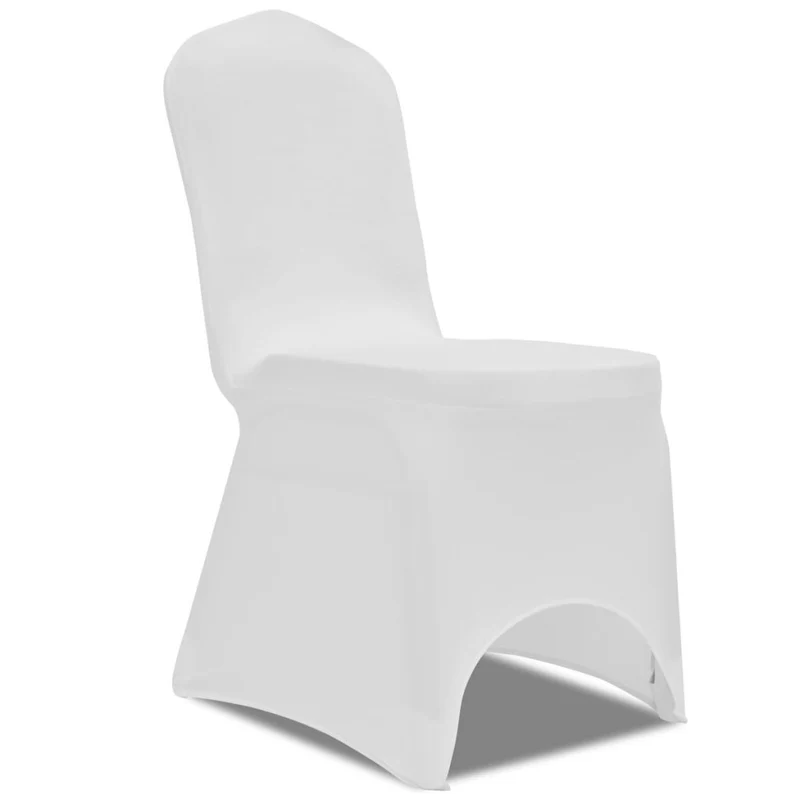 Housse de chaise extensible 100 pcs Blanc DEC022501
