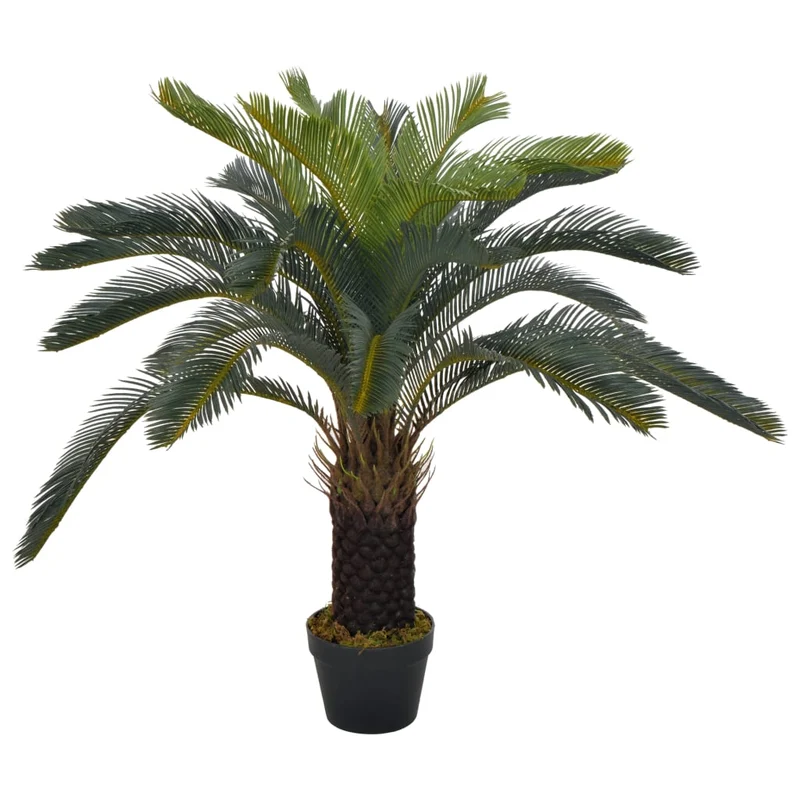 Plante artificielle avec pot palmier cycas vert 90 cm décoration intérieur DEC022030