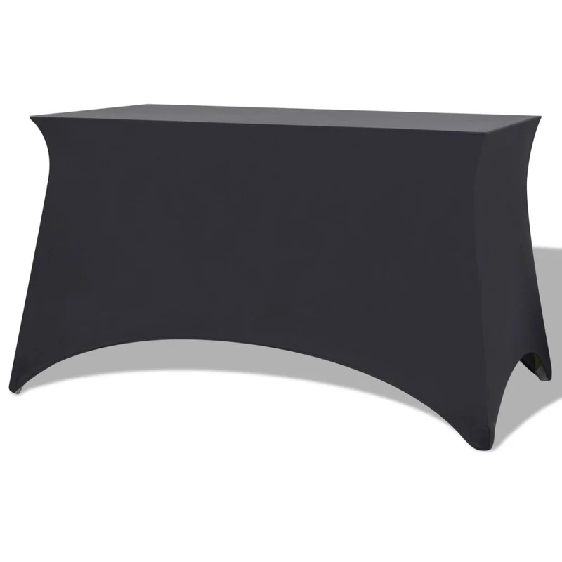 Housses extensibles pour table 2 pièces 120x60,5x74 cm Anthracite DEC022433