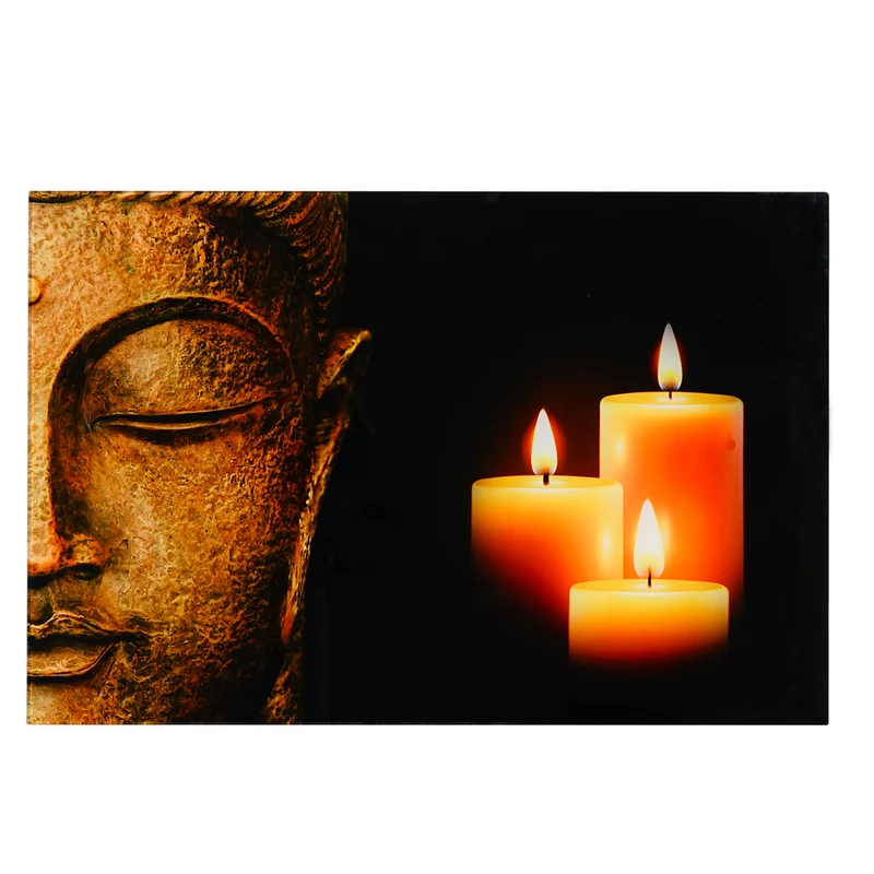 Image sur verre décoration murale 40x60cm motif Bouddha 04_0004143