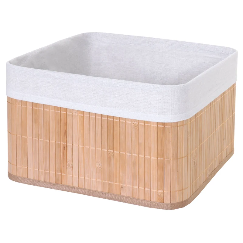 Panier de stockage rangement accessoires salle de bain maquillage en bamboo 04_0003761