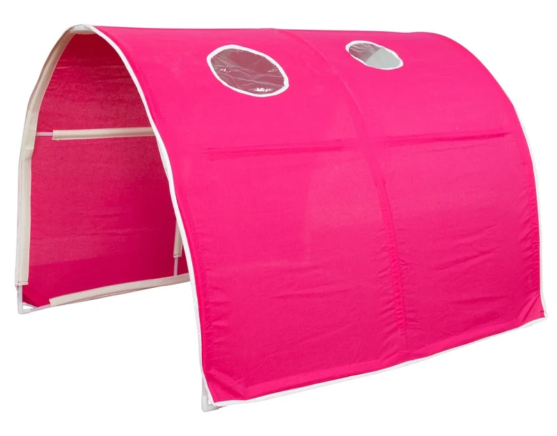 Tunnel pour lit enfant superposé tente accessoires rouge 90x70x100cm APE06032