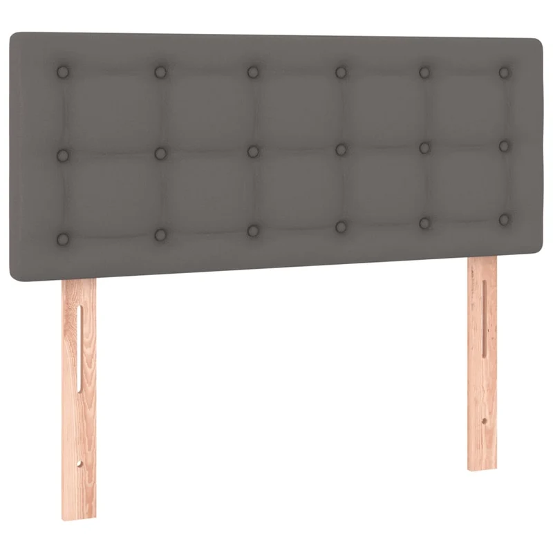 Tête de lit accessoire couchage chambre à coucher meuble à LED 100 x 5 x 78/88 cm synthétique gris TDL0201511