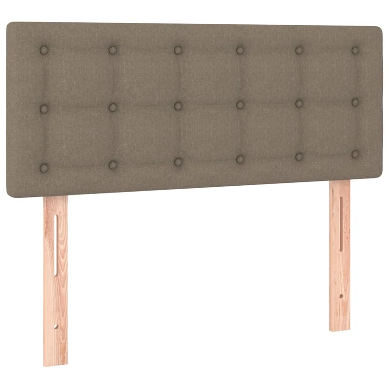 Tête de lit accessoire couchage chambre à coucher meuble à LED 100 x 5 x 78/88 cm tissu taupe TDL0200432