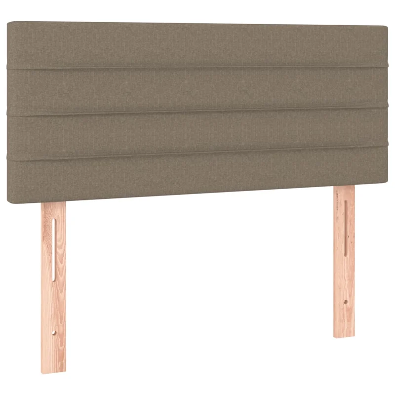 Tête de lit accessoire couchage chambre à coucher meuble à LED 100 x 5 x 78/88 cm tissu taupe TDL0200434