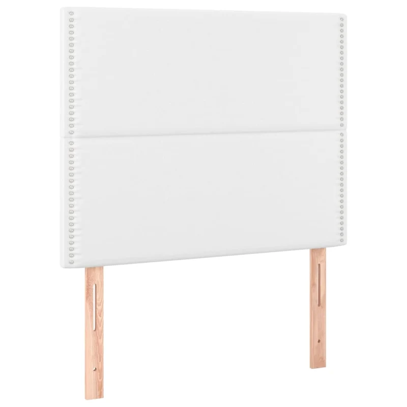 Tête de lit accessoire couchage chambre à coucher meuble à LED 100 x 5 x 118/128 cm synthétique blanc TDL0201954