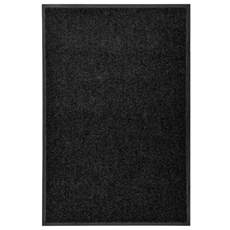 Paillasson lavable Noir 60x90 cm DEC023174