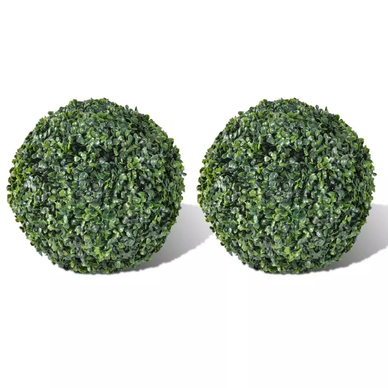 Plante artificielle buis 2 pièces 27 cm pour intérieur ou extérieur DEC022054