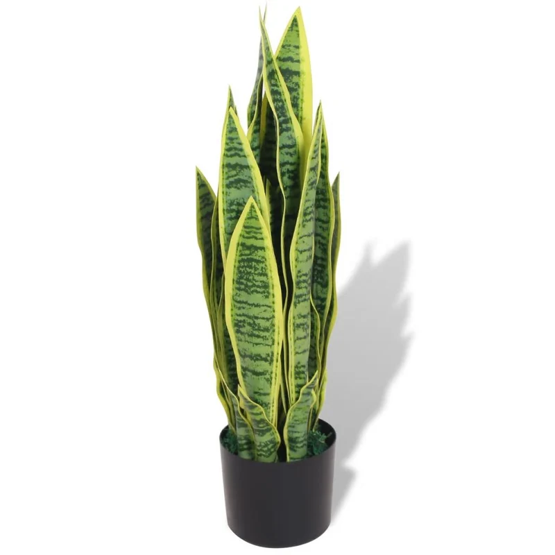 Plante artificielle avec pot sansevière 65 cm vert DEC021909