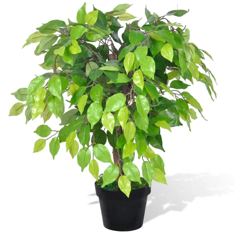 Palmier artificiel plastique avec pot 60 cm vert DEC021890