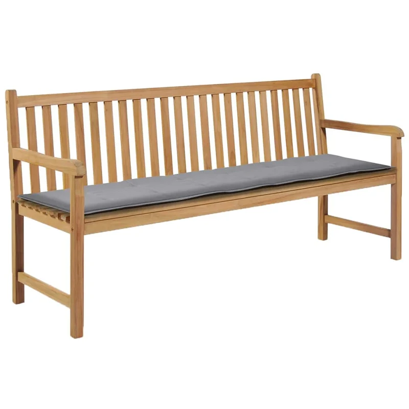 Coussin de banc de jardin Gris 180 x 50 x 3 cm DEC021557