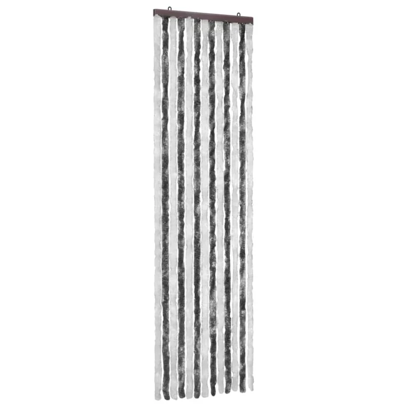 Moustiquaire Gris et blanc 56 x 185 cm Chenille DEC022173