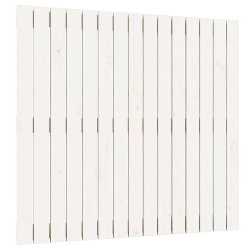 Tête de lit accessoire couchage chambre à coucher meuble murale style palette 95,5 x 3 x 90 cm bois massif blanc TDL0202681