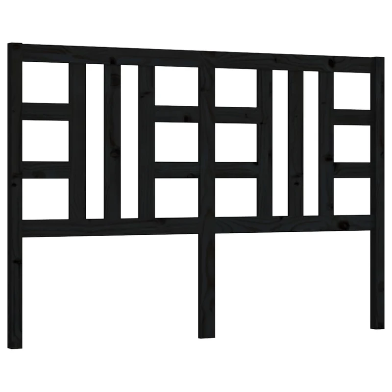 Tête de lit accessoire couchage chambre à coucher meuble 166 x 4 x 100 cm bois de pin noir TDL0202205