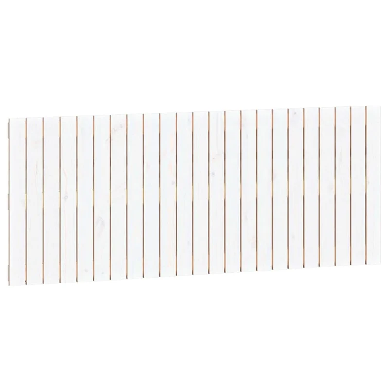 Tête de lit accessoire couchage chambre à coucher meuble murale style palette 147 x 3 x 60 cm bois massif blanc TDL0202717