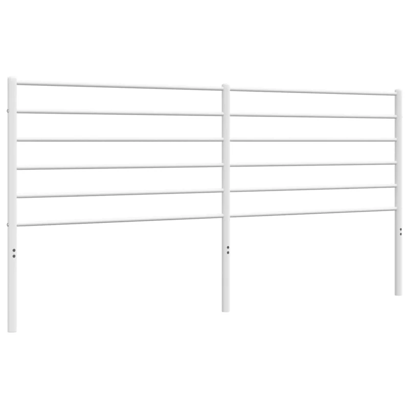 Tête de lit accessoire couchage chambre à coucher meuble 200 cm métal blanc TDL0202462