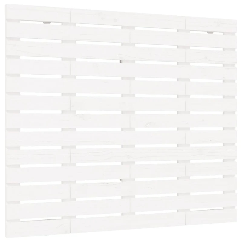 Tête de lit accessoire couchage chambre à coucher meuble murale style palette 146 x 3 x 91,5 cm bois massif blanc TDL0202718