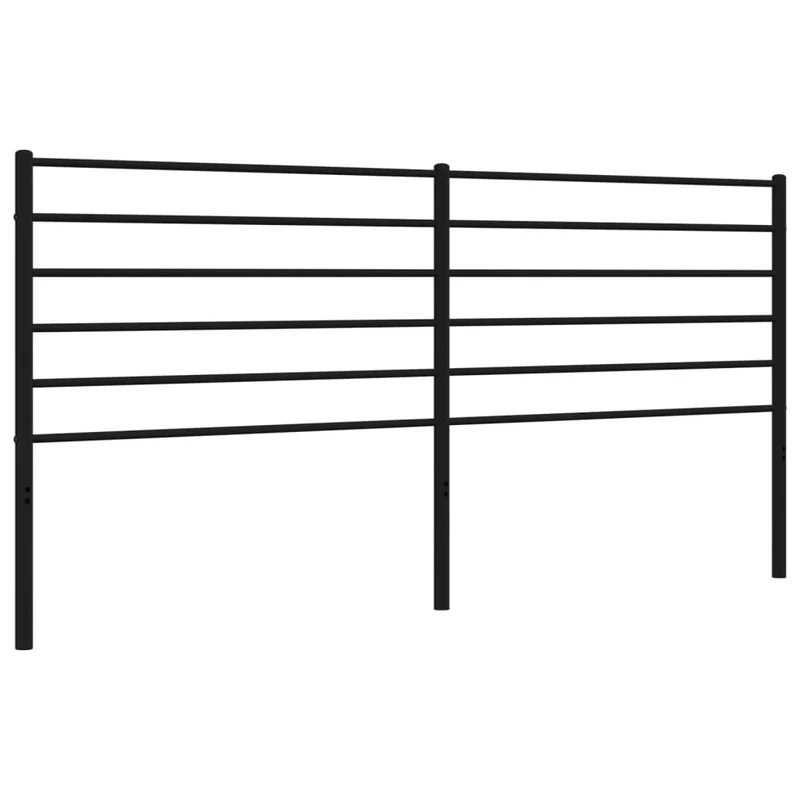 Tête de lit accessoire couchage chambre à coucher meuble 180 cm métal noir TDL0202421