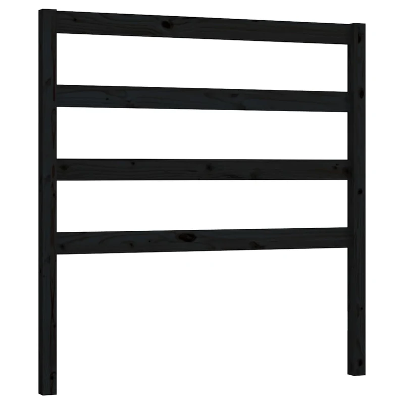 Tête de lit accessoire couchage chambre à coucher meuble 96 x 4 x 100 cm bois de pin noir TDL0202045
