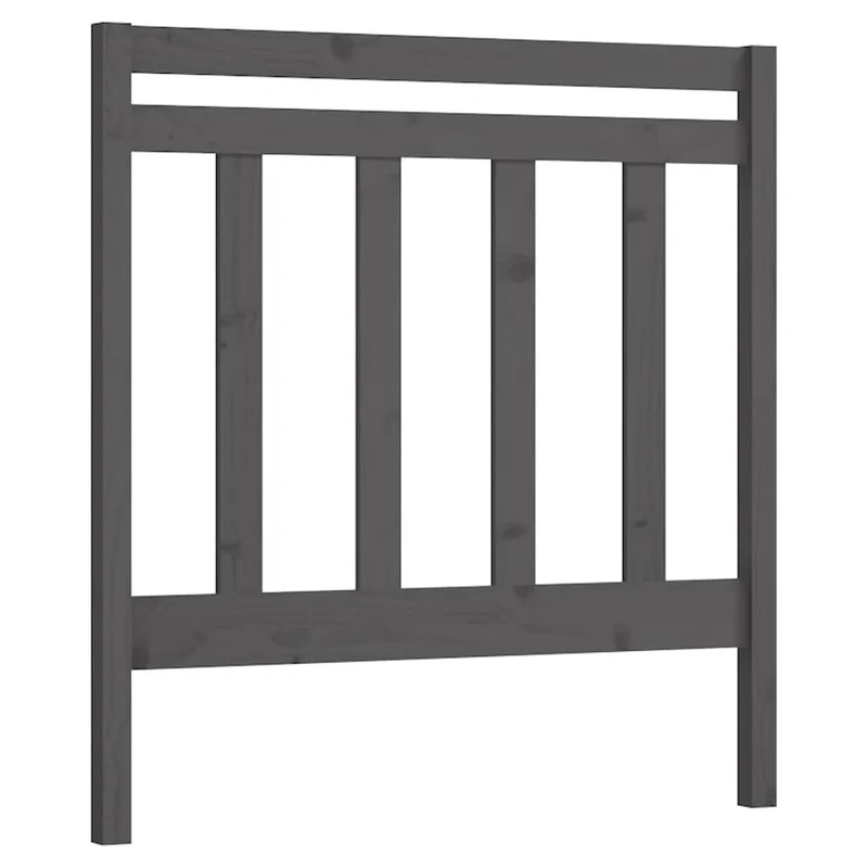 Tête de lit accessoire couchage chambre à coucher meuble 95 x 4 x 100 cm bois de pin gris TDL0203259