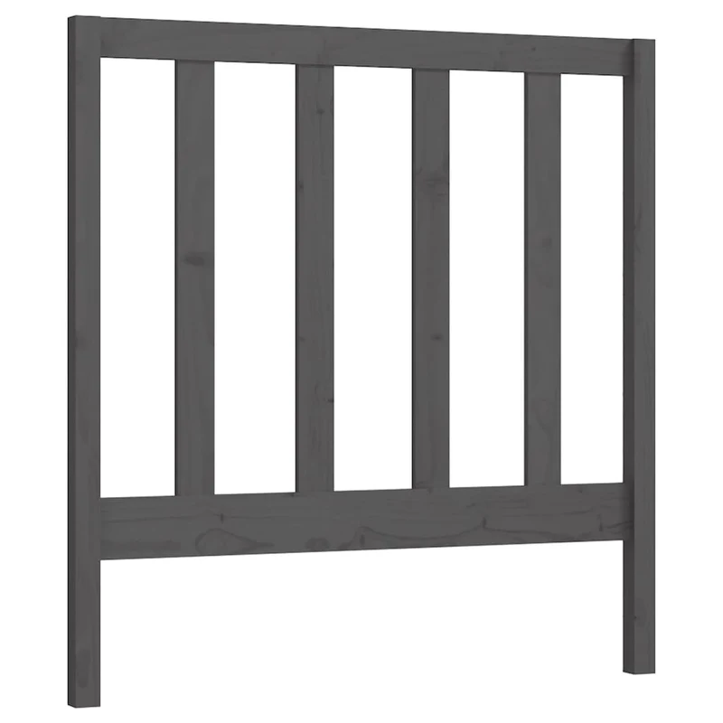 Tête de lit accessoire couchage chambre à coucher meuble 95 x 4 x 100 cm bois de pin gris TDL0203260