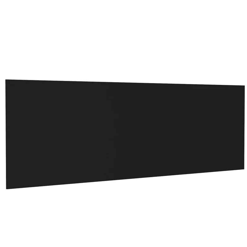 Tête de lit accessoire couchage chambre à coucher meuble murale 240 x 1,5 x 80 cm MDF noir TDL0202505