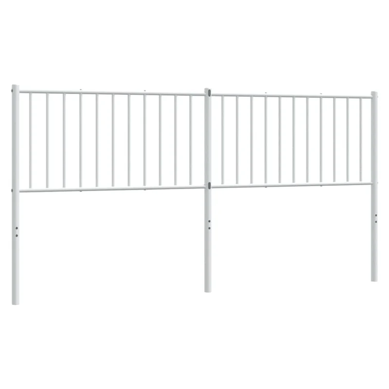 Tête de lit accessoire couchage chambre à coucher meuble 180 cm métal blanc TDL0202469