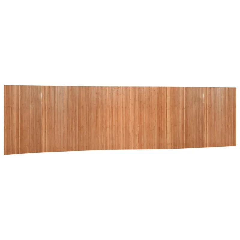 Paravent séparateur de pièce cloison 165 x 800 cm bambou marron clair DEC031157