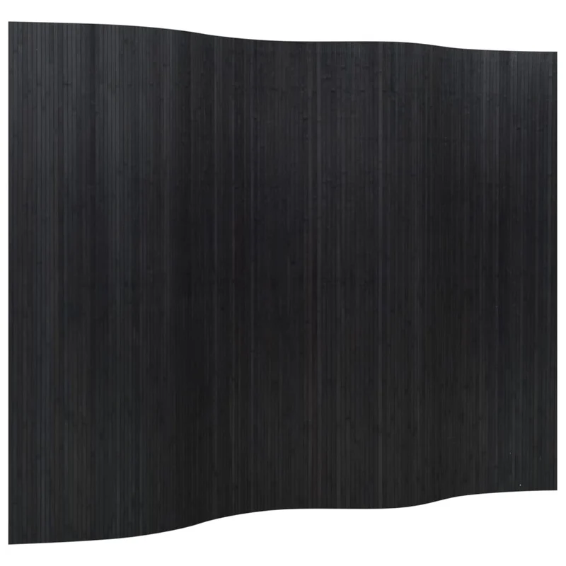 Paravent séparateur de pièce cloison 165 x 250 cm bambou noir DEC031161