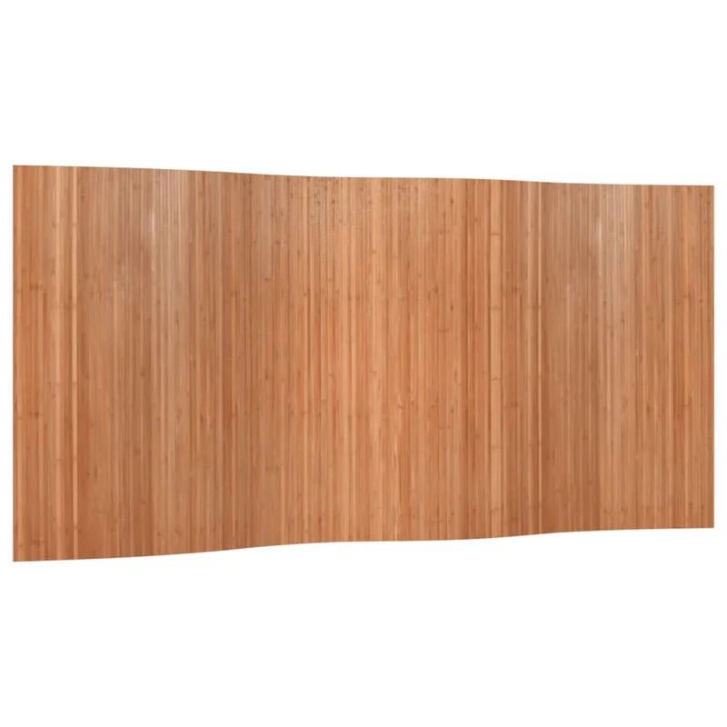 Paravent séparateur de pièce cloison 165 x 400 cm bambou marron clair DEC031155