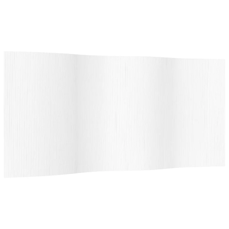 Paravent séparateur de pièce cloison 165 x 400 cm bambou blanc DEC031140