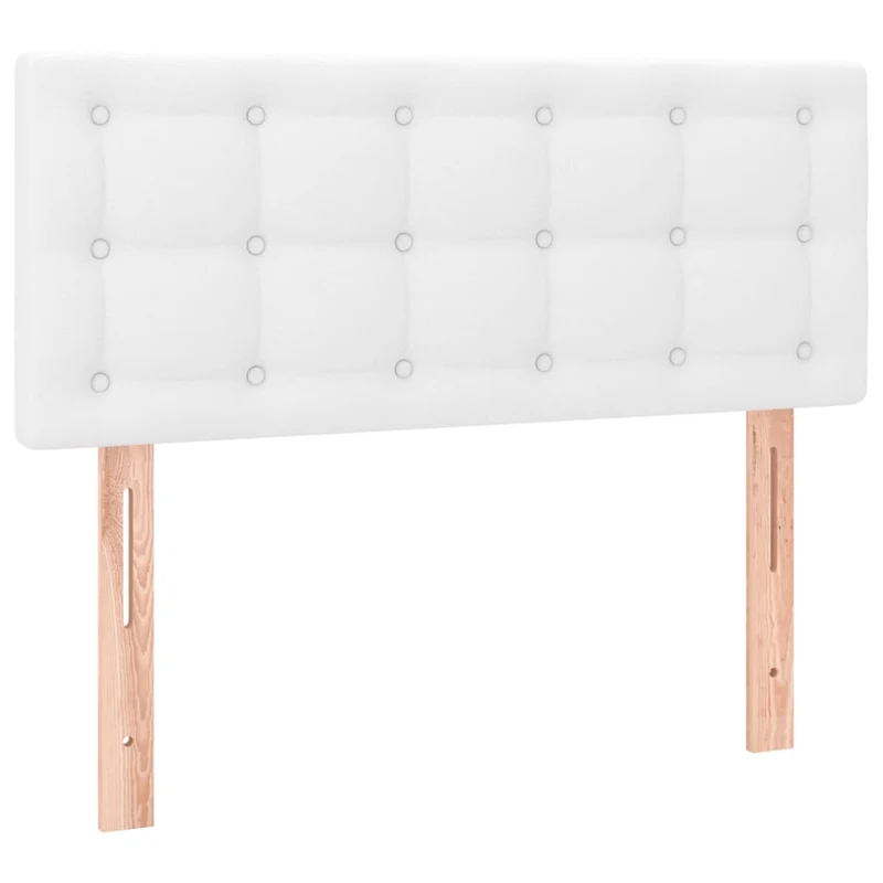 Tête de lit accessoire couchage chambre à coucher meuble 80 x 5 x 78/88 cm synthétique blanc TDL0203694
