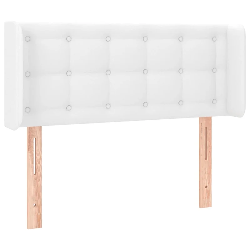 Tête de lit accessoire couchage chambre à coucher meuble à LED 83 x 16 x 78/88 cm synthétique blanc TDL0201922